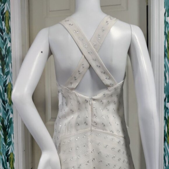 Club Monaco Boho Whimsy Artsey Twee Hankerchief Y2K Dropwaist Dress Size 00 NWT - Picture 7 of 11